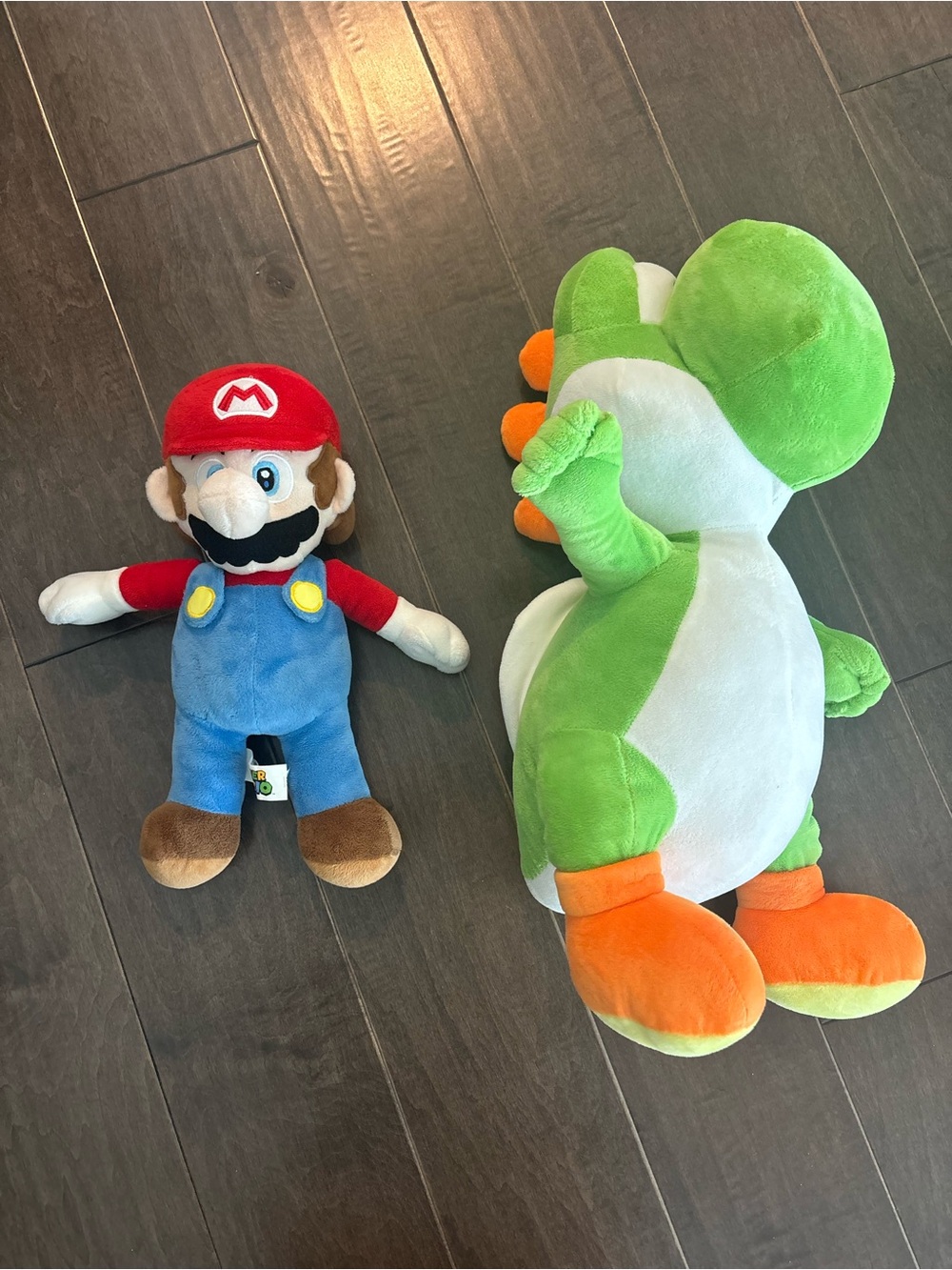 Nintendo Mario & Yoshi Plush Duo - Red, Blue, Green, Orange, Brown, White